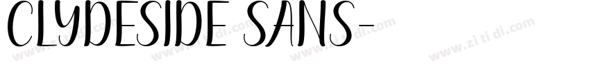 Clydeside Sans字体转换